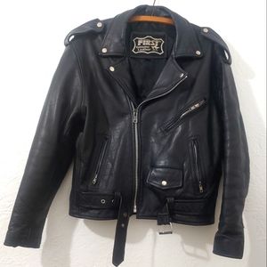 Serious Fkn Moto Jacket - Heavy Real Leather Motorcycle Armor
